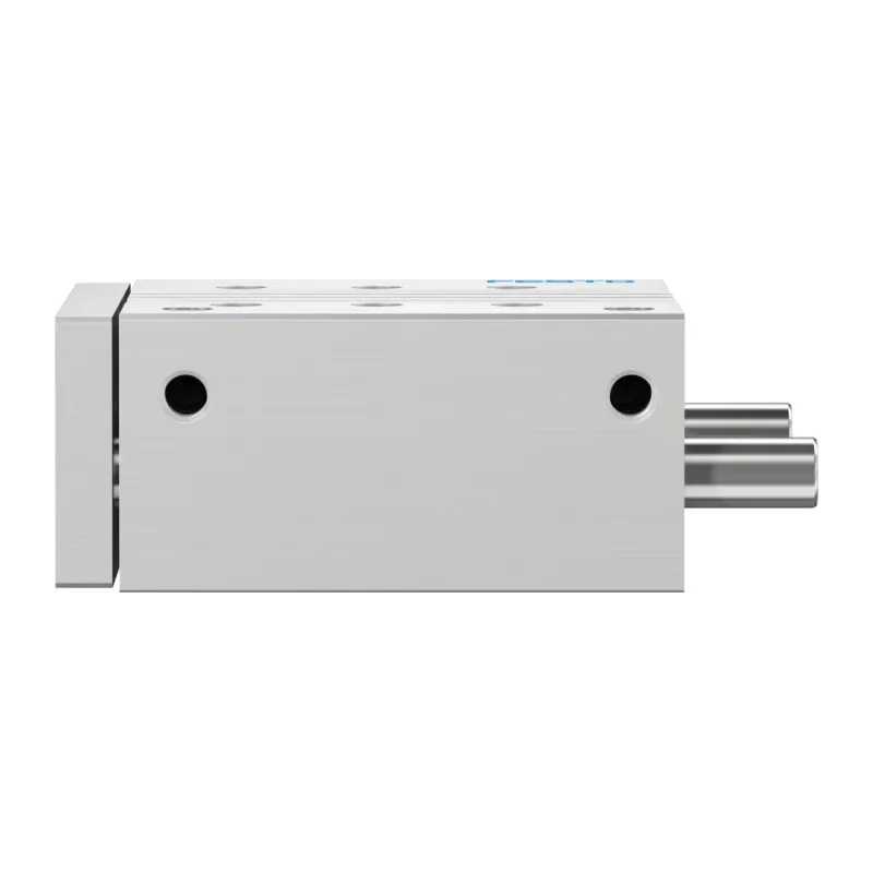 Festo Pneumatic Guided Cylinder 63mm Bore 100mm Stroke Double Acting Through Hole Mount DFM-63-100-P-A-KF