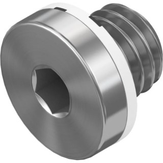 Festo Metric Galvanised Steel Blanking Plug Threaded M5 Hex Head 6.3mm Length B-M5-B