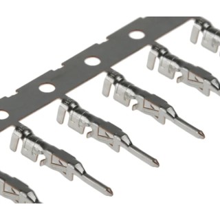 Molex 43031 Series Male Crimp Terminal, 24 AWG Min to 20 AWG Max, Tin Plated Phosphor Bronze, 8.5A Current, Crimp 43031-0001