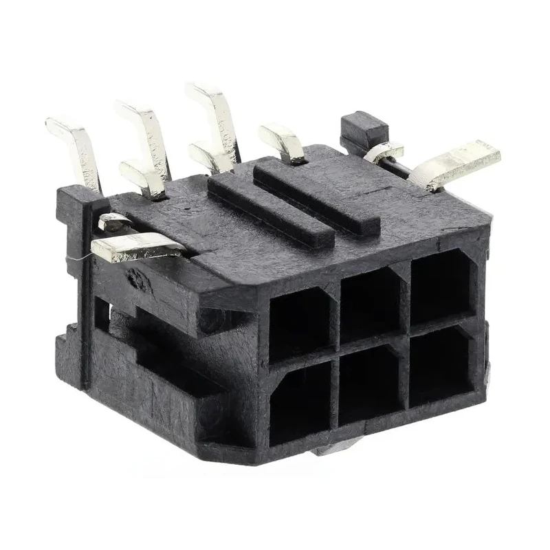 Molex Micro-Fit 3.0 Series Right Angle Surface PCB Header 6 Contact 3 mm Pitch 2 Row Shrouded 43045-0609