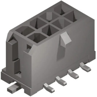 Molex Micro-Fit 3.0 Series Straight Surface PCB Header 8 Contact 3 mm Pitch 2 Row Shrouded 43045-0820
