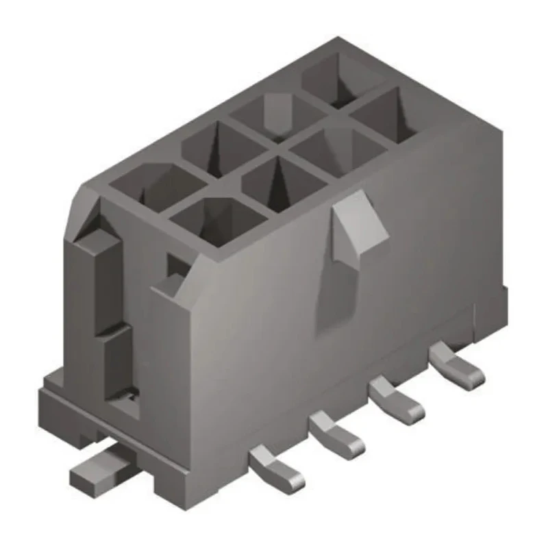 Molex Micro-Fit 3.0 Series Straight Surface PCB Header 8 Contact 3 mm Pitch 2 Row Shrouded 43045-0820