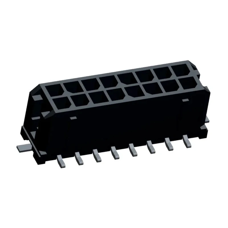 Molex Micro-Fit 3.0 Series Straight Surface PCB Header 16 Contacts 3 mm Pitch 2 Row Shrouded 43045-1618