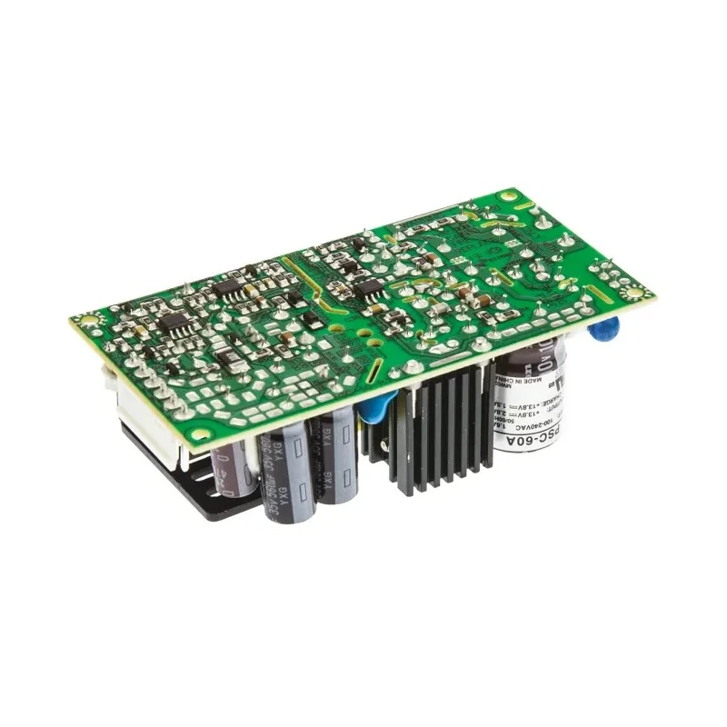MEAN WELL Switching Power Supply 2 Output 13.8V DC, 59W, Chassis Mount PSC-60A