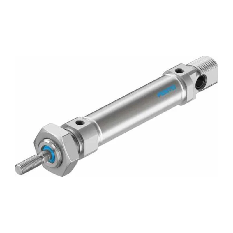 Festo Aluminium Body Double Acting Pneumatic Cylinder 16mm Bore, 30mm Stroke, Through Hole Mount, Elastomer DSNU-16-30-P-A