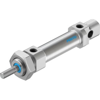 Festo 30 mm Bore Pneumatic Cylinder, Double Acting, Aluminium Body, 30 mm Stroke, Through Hole Mount DSNU-20-30-P-A