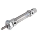 Festo 20 mm Bore, 35 mm Stroke Aluminium Double Acting Pneumatic Cylinder DSNU-20-35-P-A