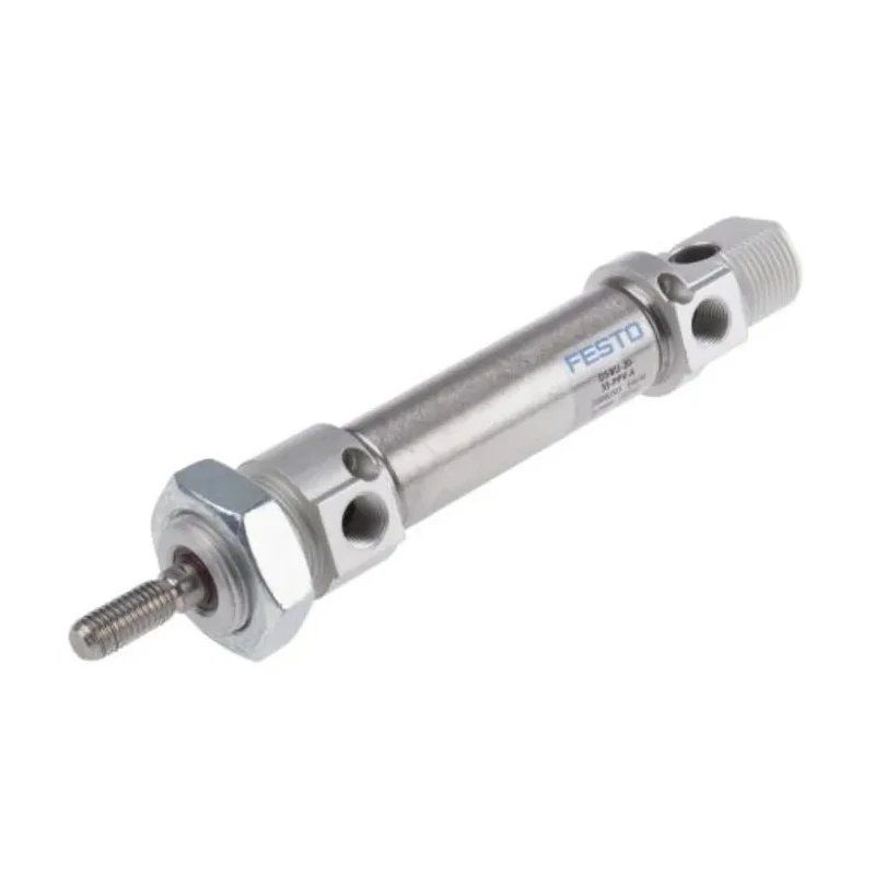 Festo 20 mm Bore, 35 mm Stroke Aluminium Double Acting Pneumatic Cylinder DSNU-20-35-P-A