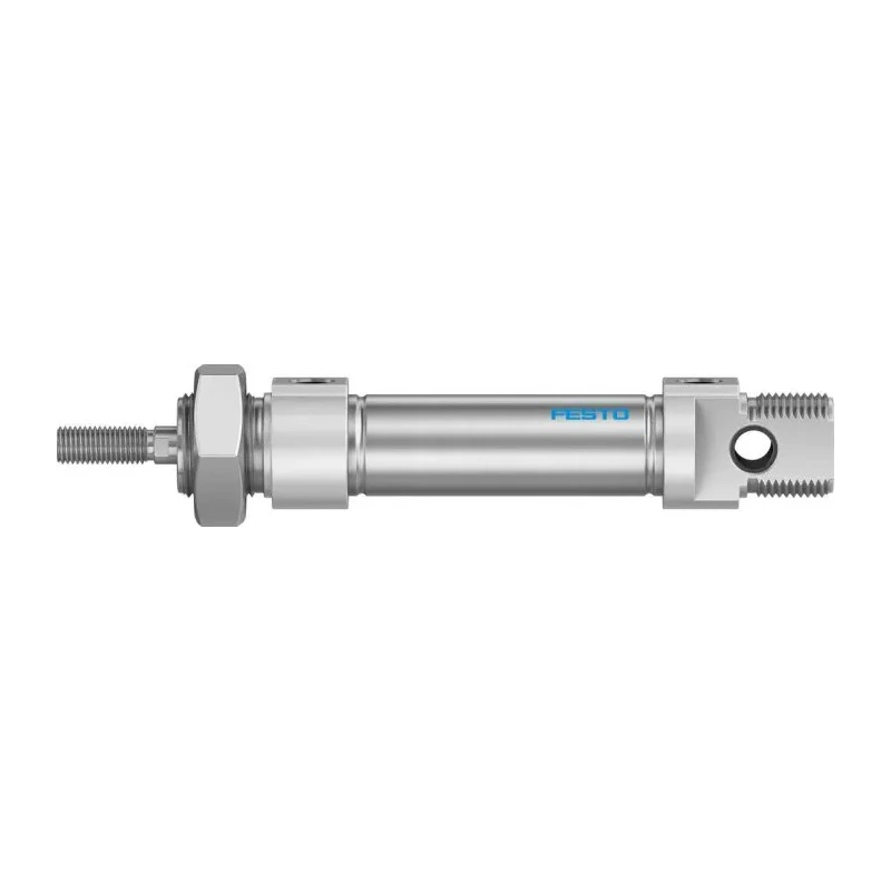 Festo 30 mm Bore Pneumatic Cylinder, Double Acting, Aluminium Body, 30 mm Stroke, Through Hole Mount DSNU-20-30-P-A
