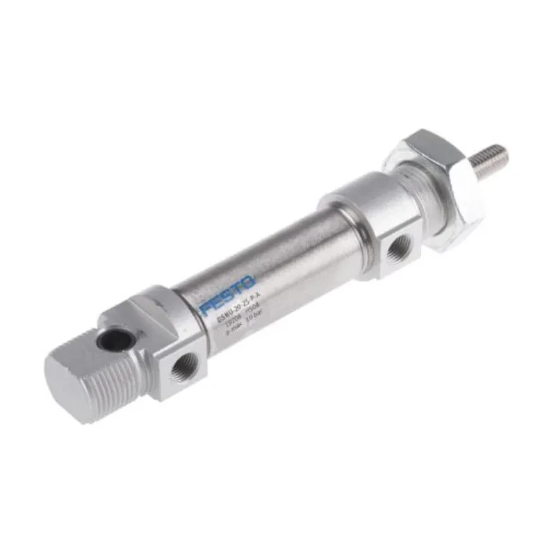 Festo 30 mm Pneumatic Cylinder, Double Acting, Through Hole Mount, Aluminium Body, 162 mm Length, 30 mm DSNU-20-30-PPS-A