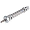 Festo Pneumatic Cylinder 20 mm Bore, 60 mm Stroke, Double Acting, Through Hole Mount, Aluminium Body DSNU-20-60-PPS-A