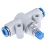 Festo GR Series In-Line Installation Flow Valve, Inlet Female, Outlet Female Tube, Maximum Pressure 15 bar, Model GR-QS-6