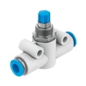 Festo GR Series In-Line Installation Flow Valve, Inlet Female, Outlet Female Tube, Maximum Pressure 15 bar, Model GR-QS-6