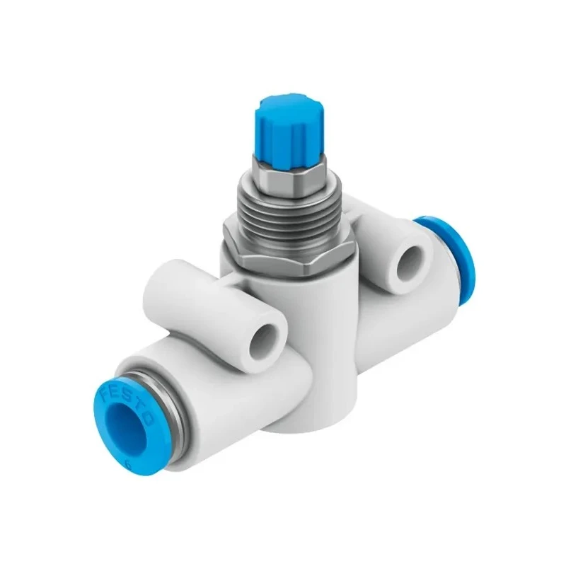 Festo GR Series In-Line Installation Flow Valve, Inlet Female, Outlet Female Tube, Maximum Pressure 15 bar, Model GR-QS-6