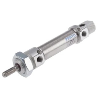 Festo Pneumatic Cylinder DSNU Series 35 mm Stroke, Through Hole Mount, Double Acting, Air Cushion DSNU-20-35-PPS-A