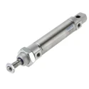 Festo Pneumatic Cylinder, Aluminium Body, Double Acting, Through Hole Mount, 25 mm Bore, 70 mm Stroke DSNU-25-70-P-A
