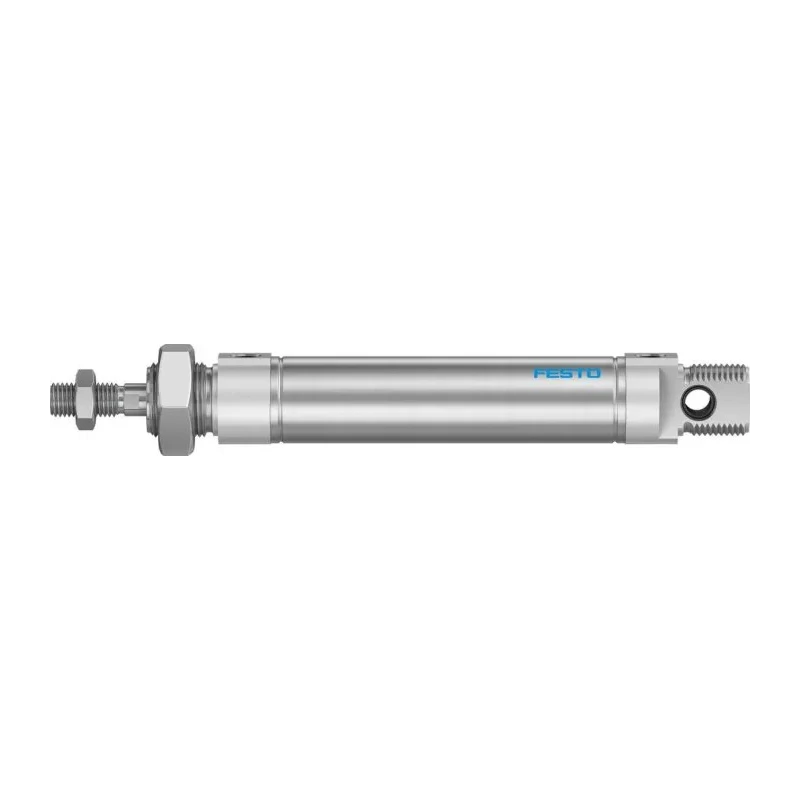 Festo Pneumatic Cylinder, Aluminium Body, Double Acting, Through Hole Mount, 25 mm Bore, 70 mm Stroke DSNU-25-70-P-A