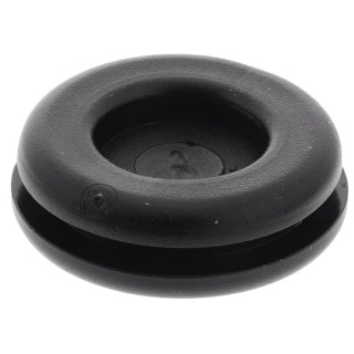 SES Sterling DG Black Polyvinyl Chloride 18 mm Cable Grommet for 11 mm Cable Diameter 01330352010