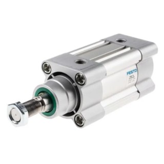Festo Pneumatic Piston Rod Cylinder 50mm Bore, 30mm Stroke, Aluminium Body, Double Acting DSBC-50-30-PPVA-N3