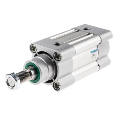 Festo Pneumatic Piston Rod Cylinder 50mm Bore, 30mm Stroke, Aluminium Body, Double Acting DSBC-50-30-PPVA-N3
