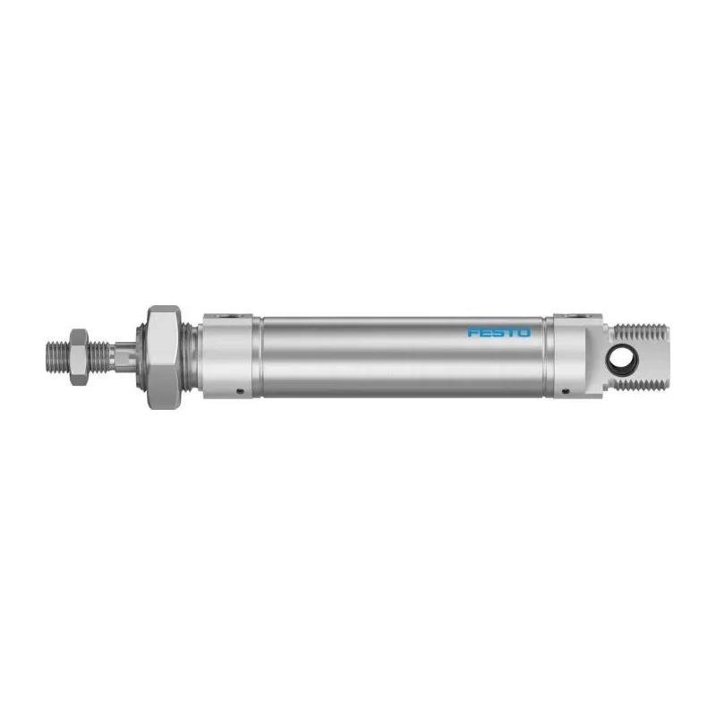 Festo Aluminium Body Pneumatic Cylinder Double Acting Through Hole Mount 60mm Stroke 25mm Bore DSNU-25-60-PPV-A