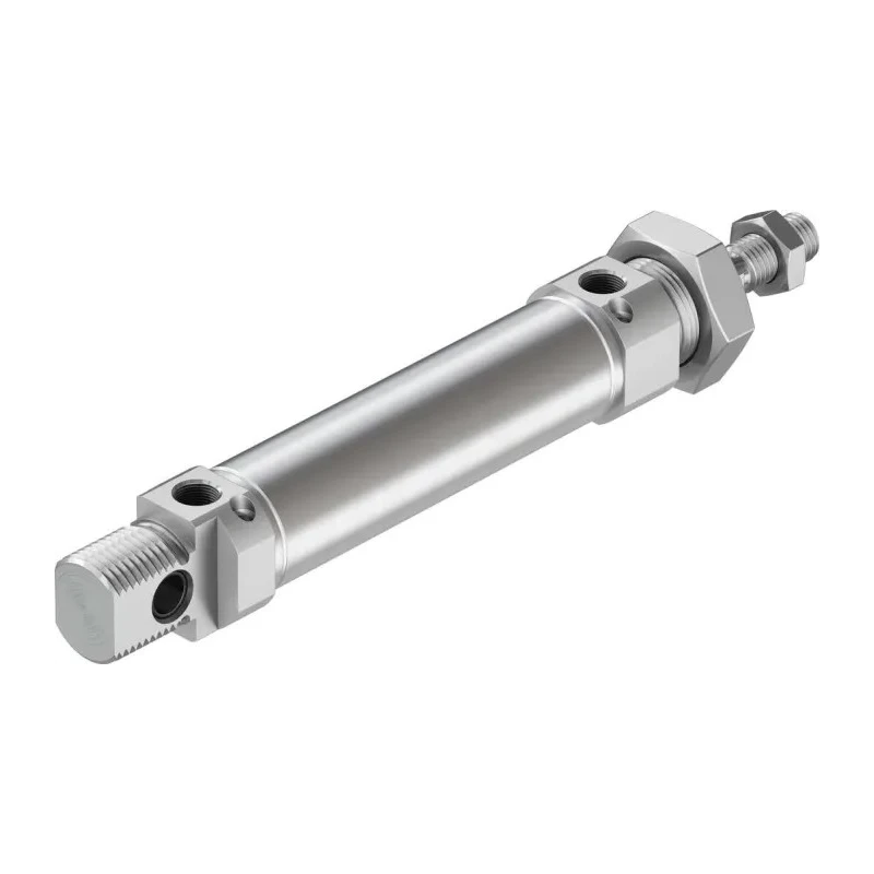 Festo Aluminium Body Pneumatic Cylinder Double Acting Through Hole Mount 60mm Stroke 25mm Bore DSNU-25-60-PPV-A