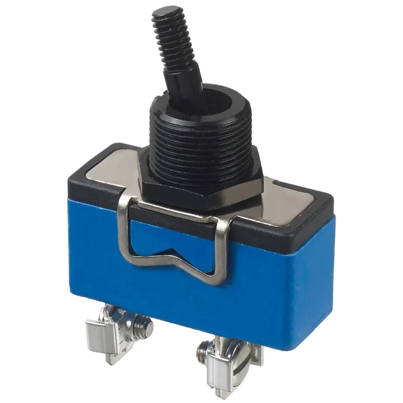 APEM Toggle Switch Panel Mount On-Off-On DPDT 10A 400V AC Screw Terminal Brass Actuator 647H/GX2330
