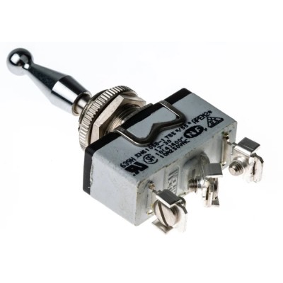 APEM Panel Mount Toggle Switch On-Off-On SPDT Screw Terminal 15A 250V AC 639H/X2330