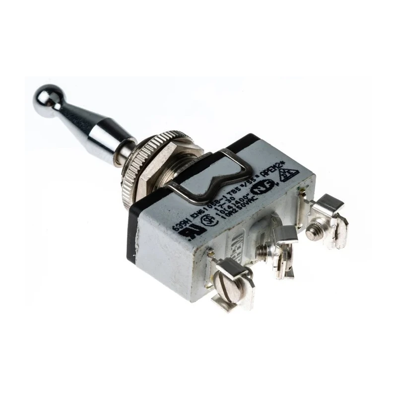 APEM Panel Mount Toggle Switch On-Off-On SPDT Screw Terminal 15A 250V AC 639H/X2330