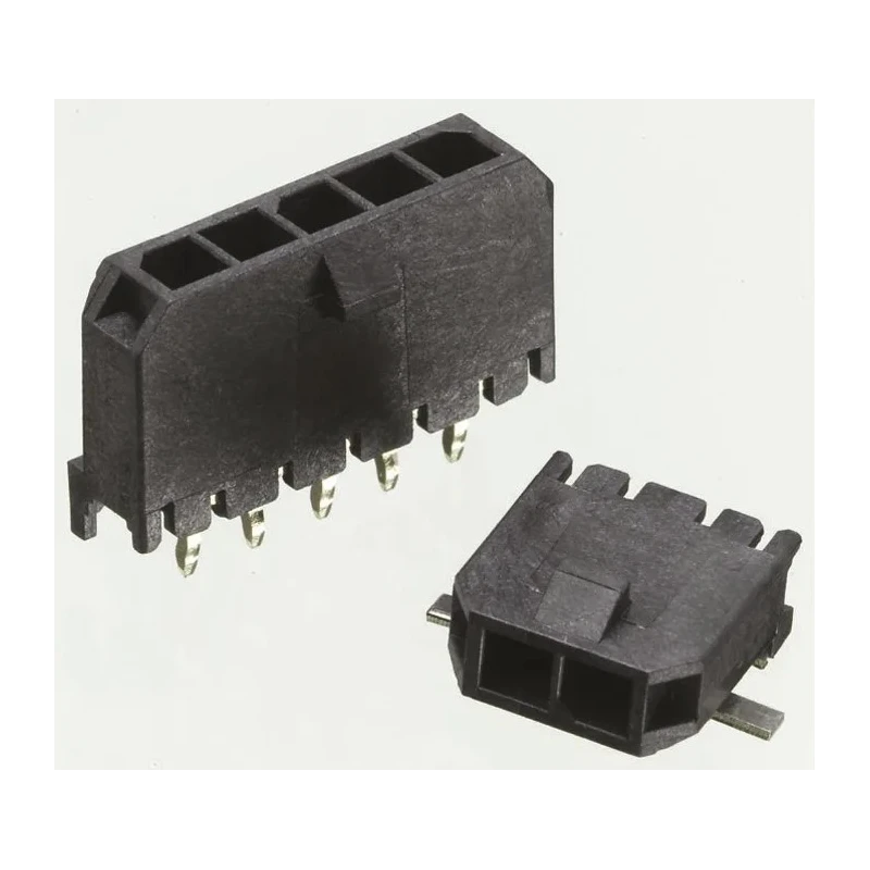 Molex Micro-Fit 3.0 Series Right Angle Surface PCB Header 6 Contacts 3 mm Pitch 1 Row Shrouded 43650-0613