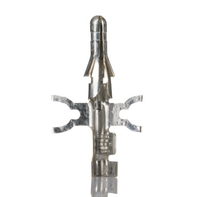 Molex 1380 Series Male Crimp Terminal, Brass Body, 22 AWG Min to 18 AWG Max Wire Size, Tin Plating, Crimp 02-09-2116