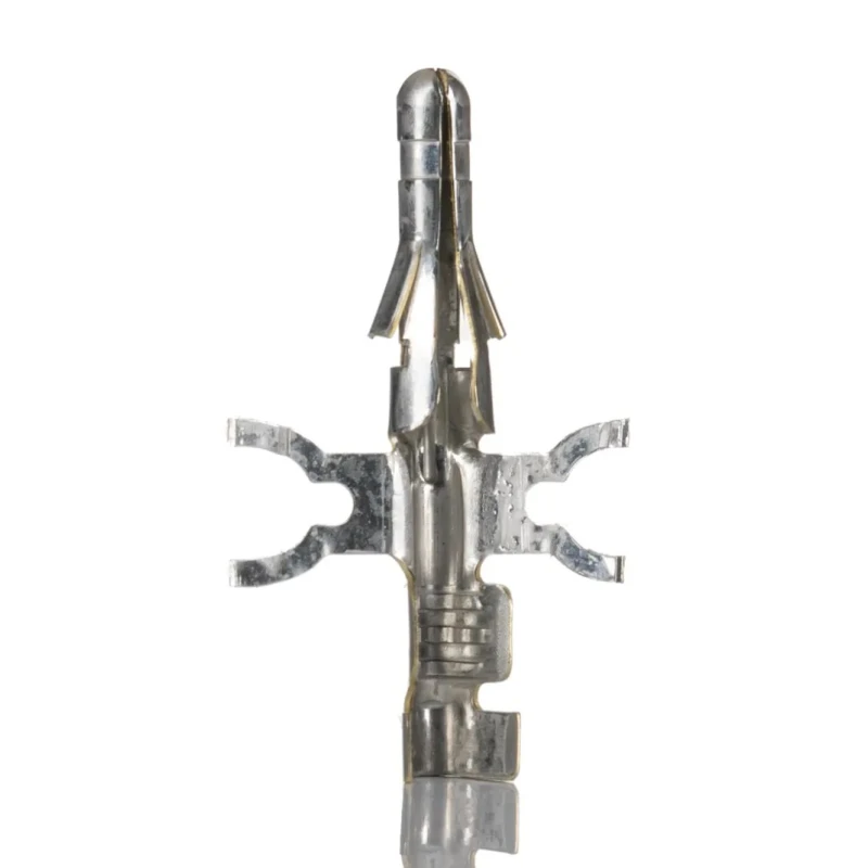 Molex 1380 Series Male Crimp Terminal, Brass Body, 22 AWG Min to 18 AWG Max Wire Size, Tin Plating, Crimp 02-09-2116