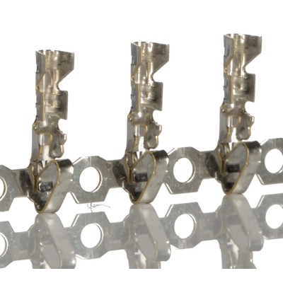 Molex 4809 Series Female Crimp Terminal, 2.5A Current, Tin-Plated Brass Contact, 30 AWG Min, 22 AWG Max 08-50-0031