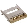 Molex 8 Way Right Angle Hinged MicroSD Memory Card Connector, Solder 500901-0801