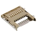 Molex 8 Way Right Angle Hinged MicroSD Memory Card Connector, Solder 500901-0801