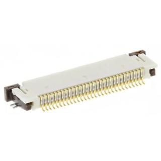 Molex 0.5 mm Pitch 30 Way Right Angle Female FPC Connector, Solder 54104-3031