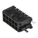 Molex 43045 Series Right Angle Surface PCB Header, 10 Contact, 3 mm Pitch, 2 Row, Shrouded 43045-1010