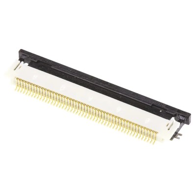Molex 0.5 mm Pitch 50 Way Right Angle Female FPC Easy-On Connector, Solder Termination 54132-5062