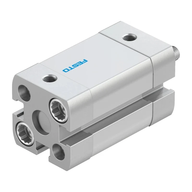 Festo Pneumatic Cylinder ADN Series Double Acting 12mm Bore 15mm Stroke Aluminium Body ADN-12-15-A-P-A