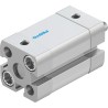 Festo Pneumatic Cylinder ADN Series Double Acting 12mm Bore 15mm Stroke Aluminium Body ADN-12-15-A-P-A
