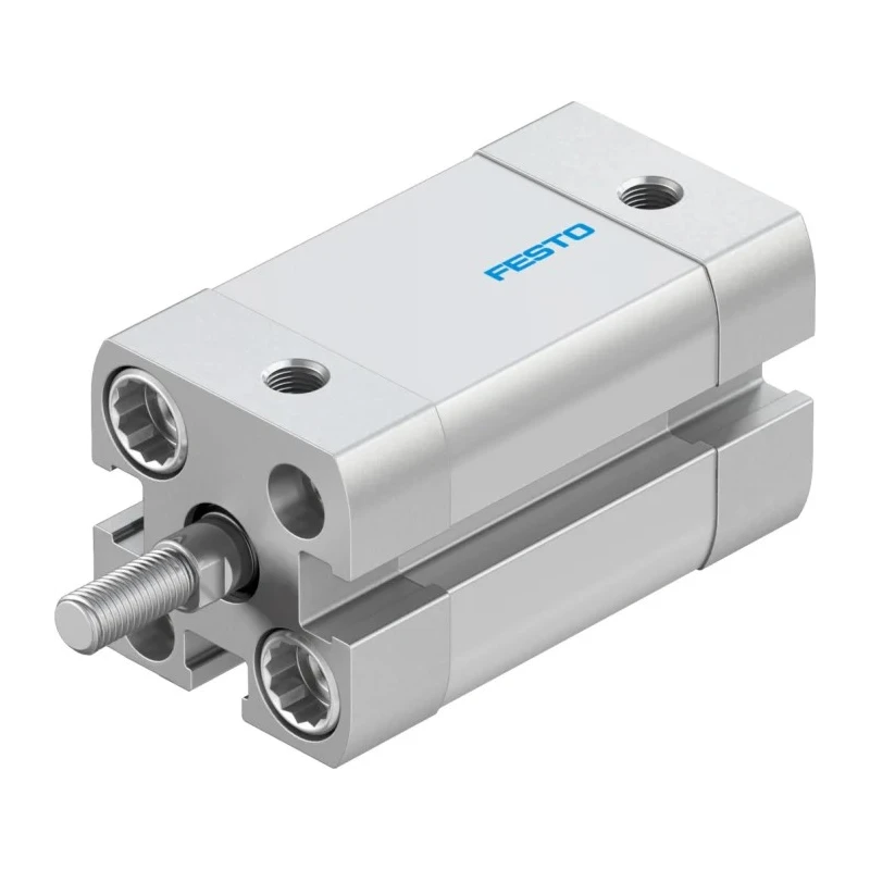 Festo Pneumatic Cylinder ADN Series Double Acting 12mm Bore 15mm Stroke Aluminium Body ADN-12-15-A-P-A