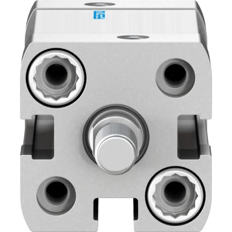 Festo Pneumatic Cylinder ADN Series Double Acting 16mm Bore 20mm Stroke Through Hole Mount Aluminium Body ADN-16-20-A-P-A