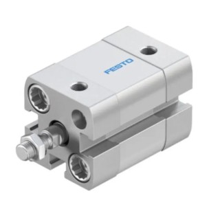 Festo Pneumatic Cylinder ADN Series Double Acting 16mm Bore, 15mm Stroke, Aluminium Body, Flexible Cushioning ADN-16-15-A-P-A