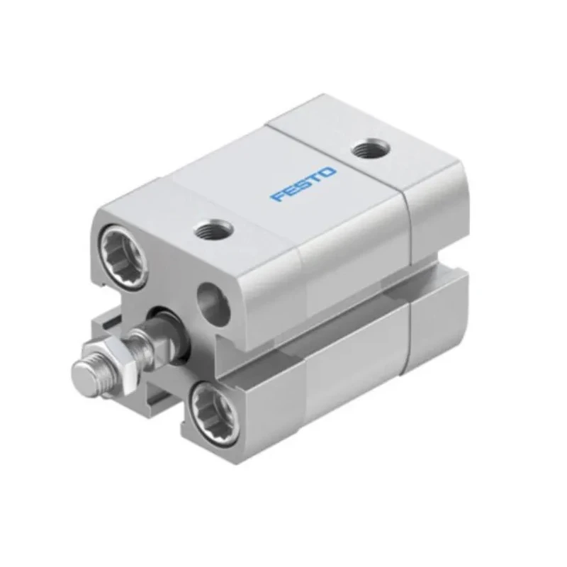 Festo Pneumatic Cylinder ADN Series Double Acting 16mm Bore, 15mm Stroke, Aluminium Body, Flexible Cushioning ADN-16-15-A-P-A