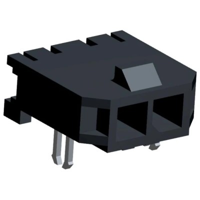 Molex Micro-Fit 3.0 Series Right Angle Surface PCB Header 2 Contacts 3mm Pitch Shrouded 43650-0209