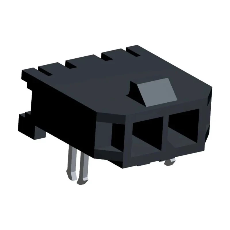 Molex Micro-Fit 3.0 Series Right Angle Surface PCB Header 2 Contacts 3mm Pitch Shrouded 43650-0209