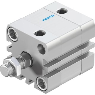Festo Pneumatic Cylinder ADN Series Double Acting 32mm Bore 10mm Stroke Aluminium Body ADN-32-10-A-P-A