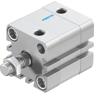 Festo Pneumatic Cylinder ADN Series Double Acting 32mm Bore 10mm Stroke Aluminium Body ADN-32-10-A-P-A