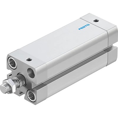 Festo Pneumatic Cylinder Double Acting ADN Series 32mm Bore 20mm Stroke Aluminium Body Through Hole Mount ADN-32-20-A-P-A