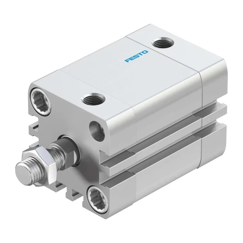 Festo Pneumatic Cylinder Aluminium Body Double Acting 32mm Bore 25mm Stroke ADN-32-25-A-P-A